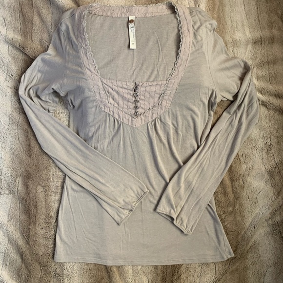 Fossil long sleeve square neck top - Picture 2 of 5